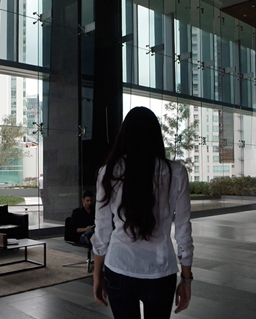 Área de trabajo al aire libre en Corporativo Paseo.